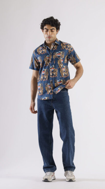 Men Cotton Printed Shirt