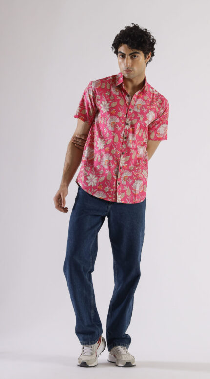 Men Cotton Printed Shirt