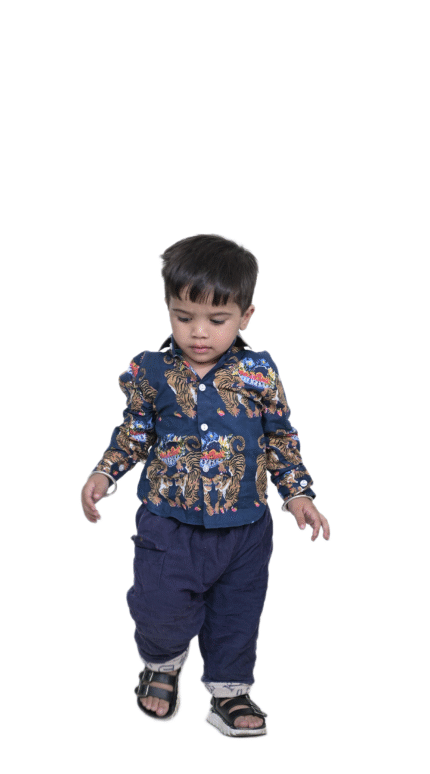 Boy's Printed Cotton Shirt